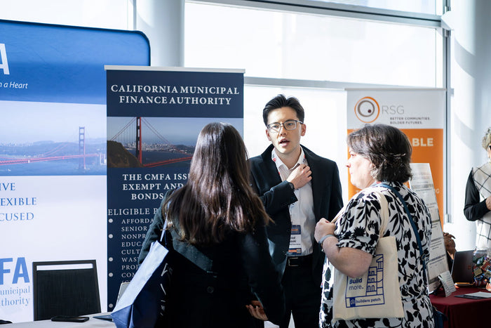 An exhibitor booth at the 2025 California Housing & Community Development Conference