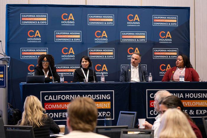 A panel discussion at the 2025 California Housing & Community Development Conference