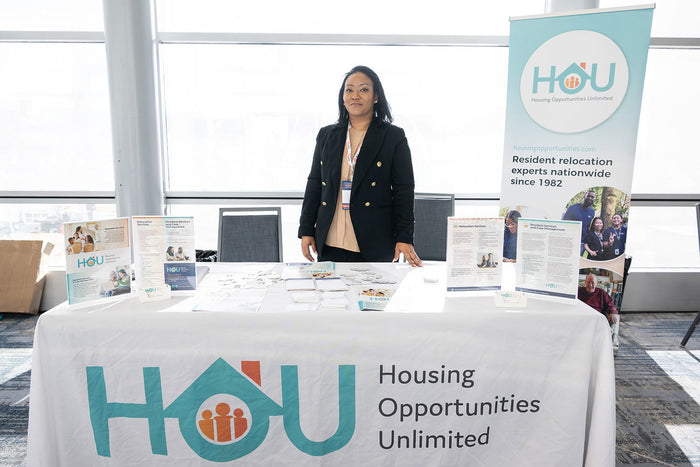 An exhibitor booth at the 2025 California Housing & Community Development Conference
