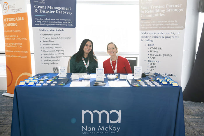 An exhibitor booth at the 2025 California Housing & Community Development Conference
