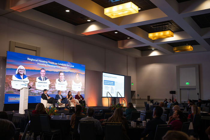 A panel discussion at the 2025 California Housing & Community Development Conference
