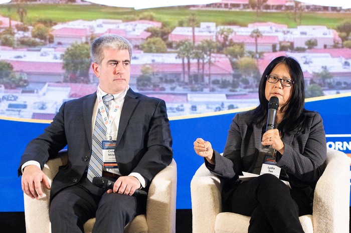 A panel discussion at the 2025 California Housing & Community Development Conference