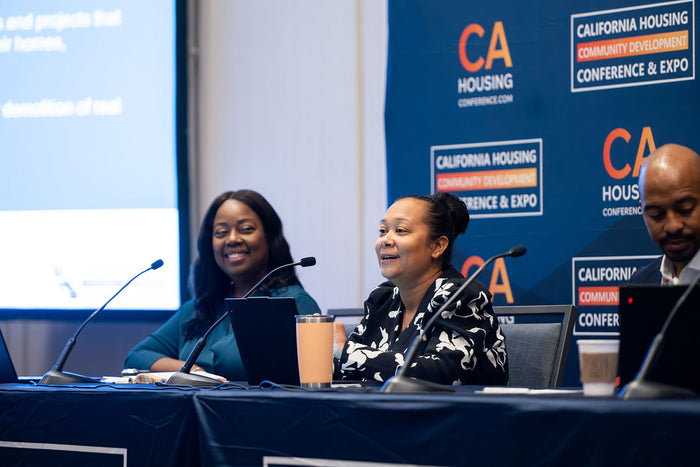 A panel discussion at the 2025 California Housing & Community Development Conference