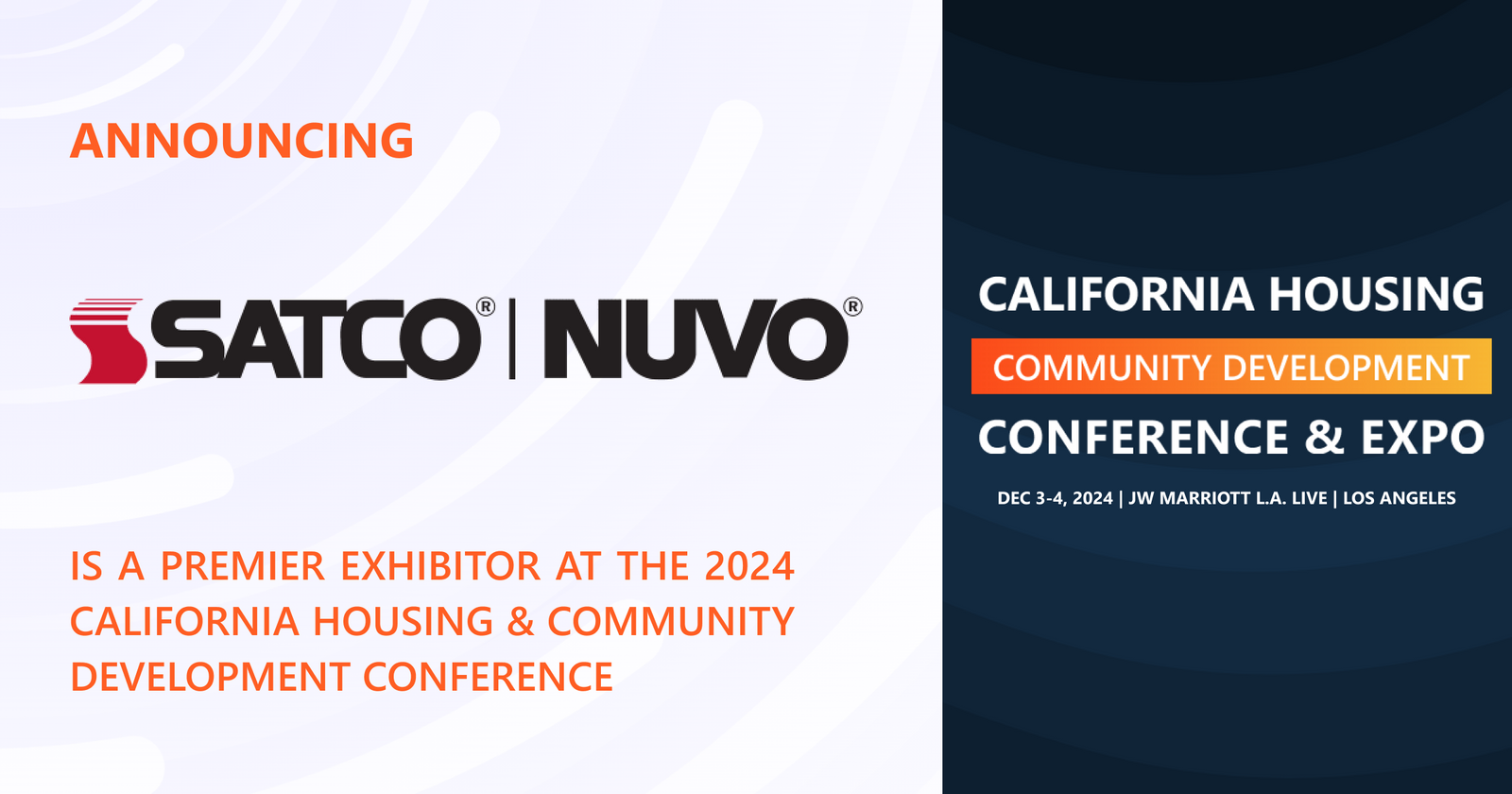 SATCO | NUVO is exhibiting at the 2024 conference