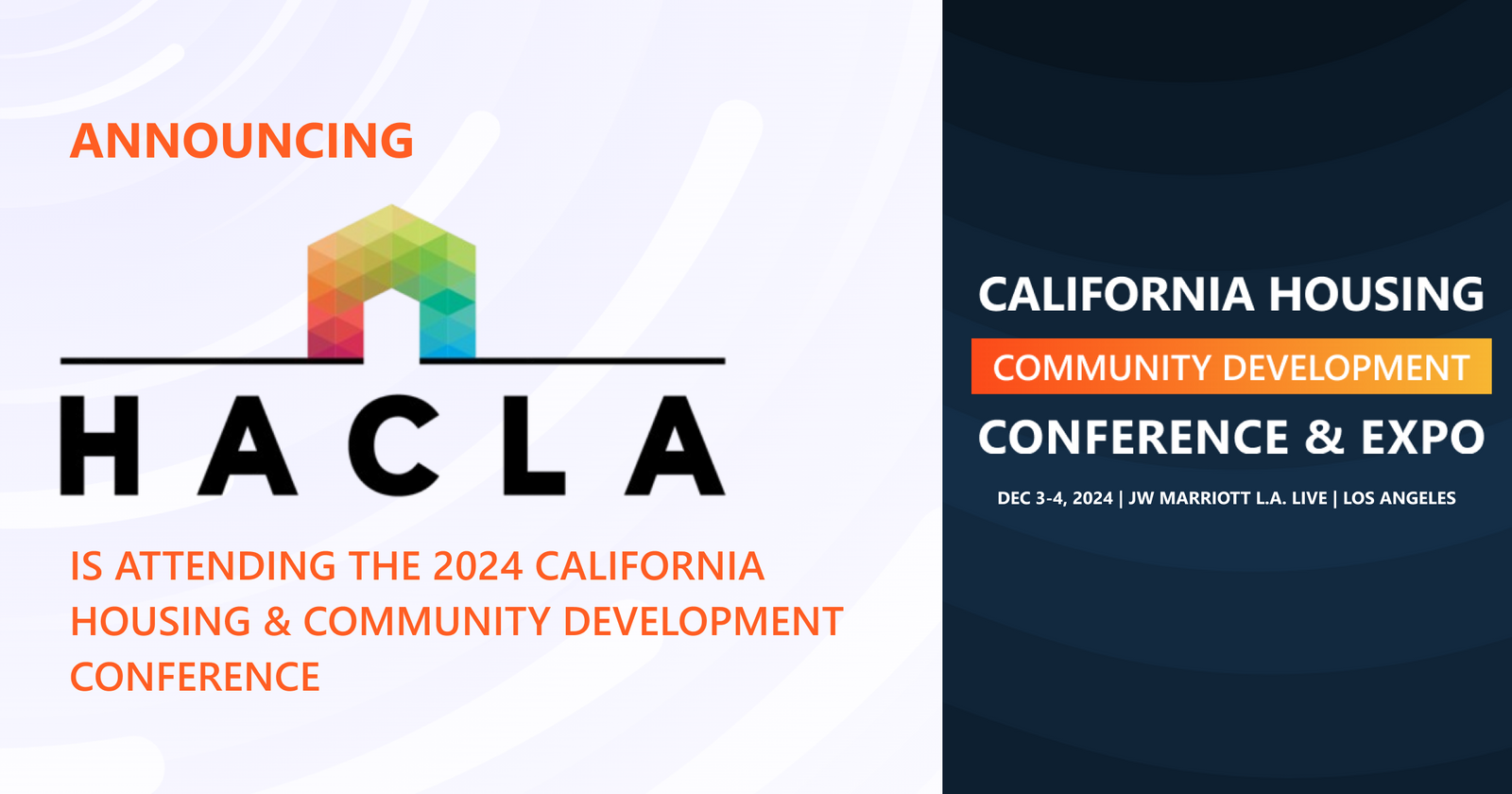 The Housing Authority of the City of Los Angeles will be attending the 2024 Conference