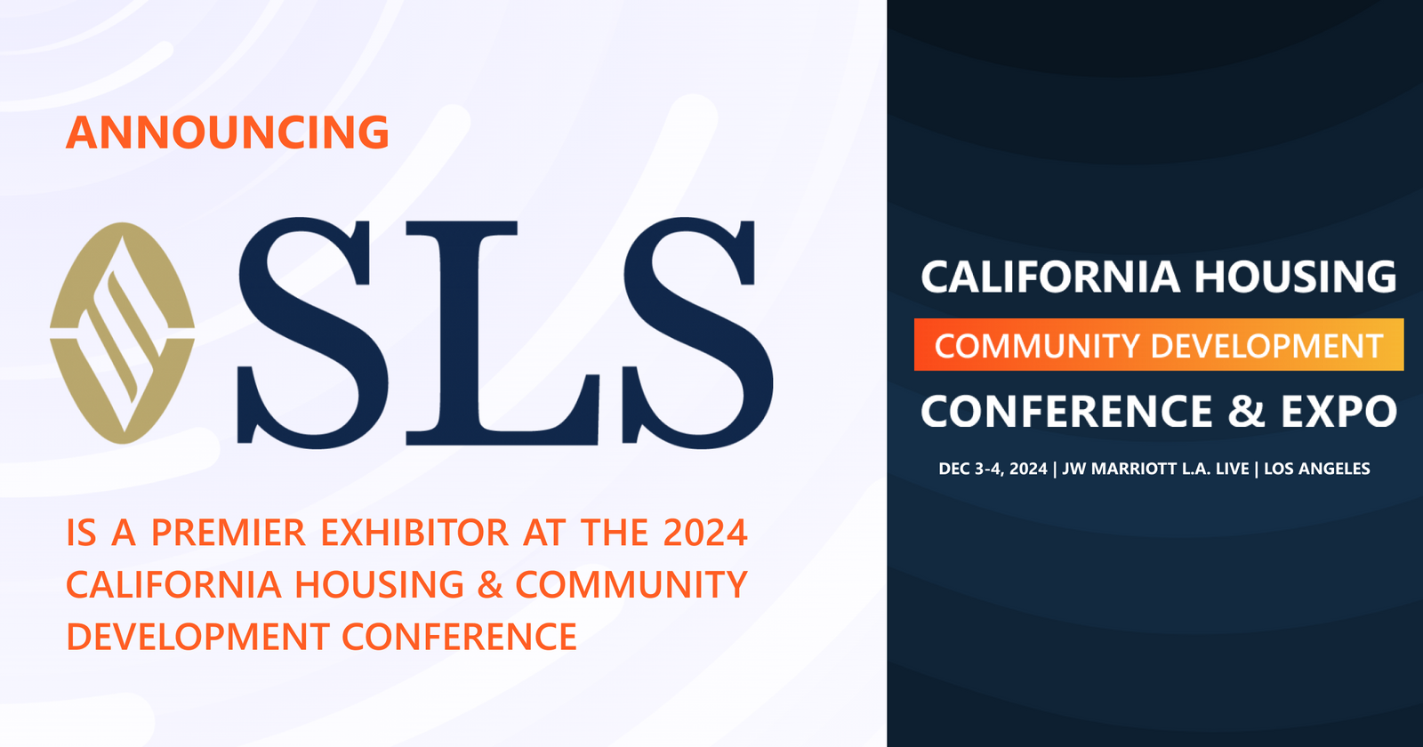 SLSCO is exhibiting at the 2024 conference