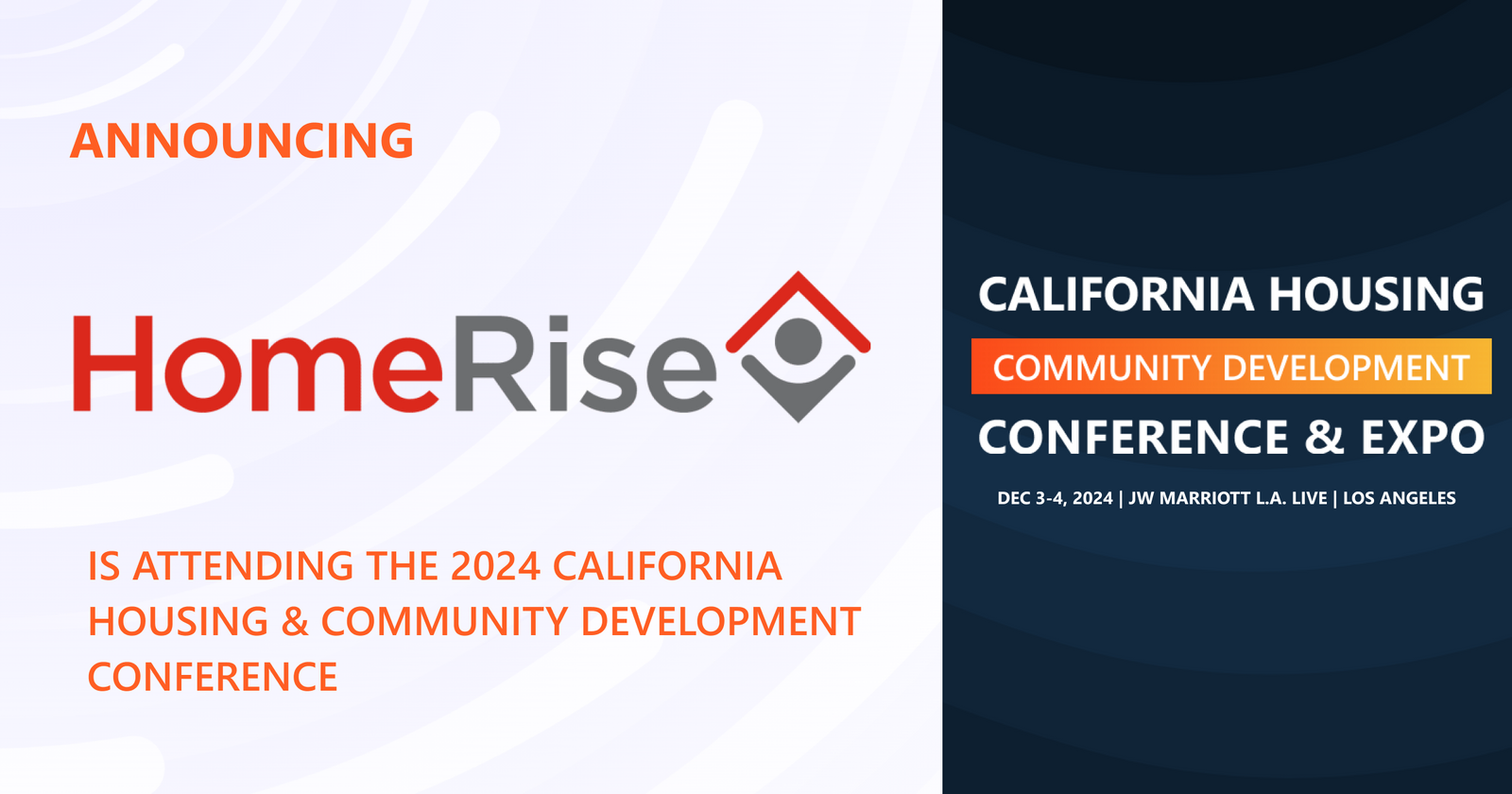 HomeRise will be attending and represented at the 2024 California Housing & Community Development Conference.