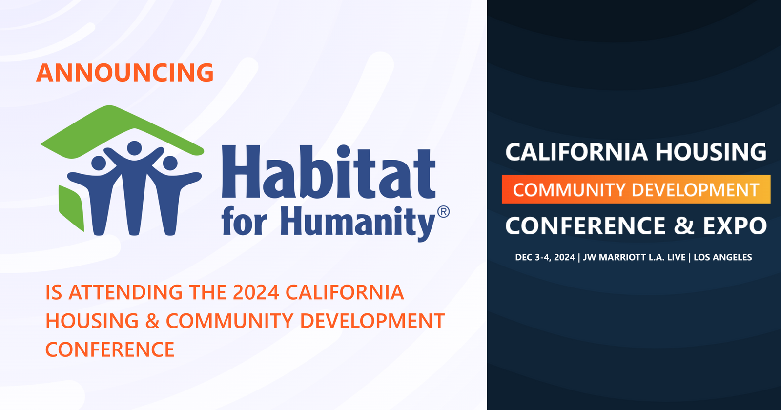 Habitat for Humanity will be attending the 2024 Conference