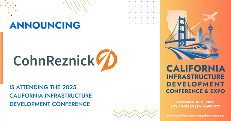 CohnReznick will be attending the 2025 California Infrastructure Development Conference &amp; Expo.