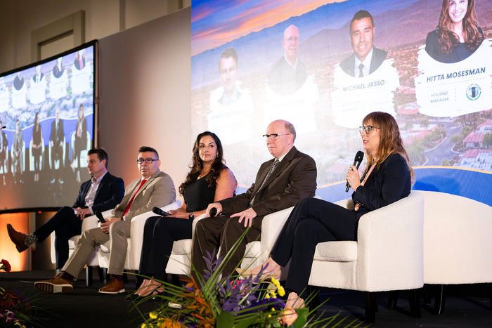 A panel discussion at the 2025 California Housing & Community Development Conference
