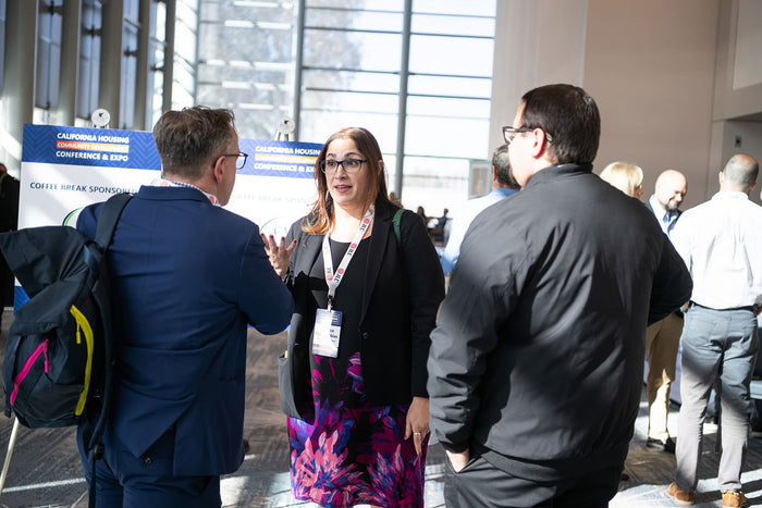 Attendees networking at the 2025 California Housing & Community Development Conference