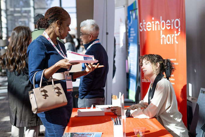 An exhibitor booth at the 2025 California Housing & Community Development Conference
