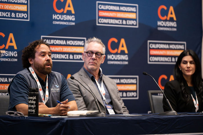 A panel discussion at the 2025 California Housing & Community Development Conference