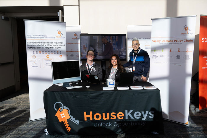 An exhibitor booth at the 2025 California Housing & Community Development Conference