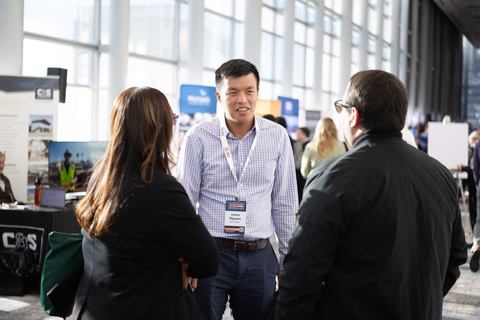 Attendees networking at the 2025 California Housing & Community Development Conference