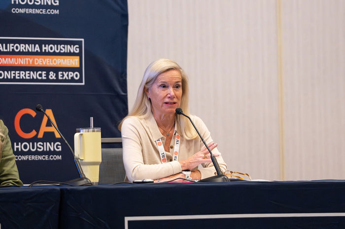 A speaker at the 2025 California Housing & Community Development Conference