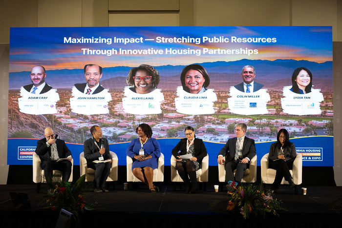 A panel discussion at the 2025 California Housing & Community Development Conference