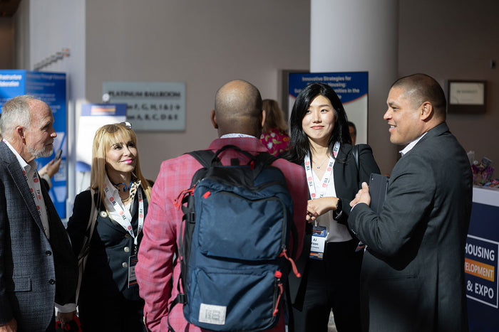 Attendees networking at the 2025 California Housing & Community Development Conference