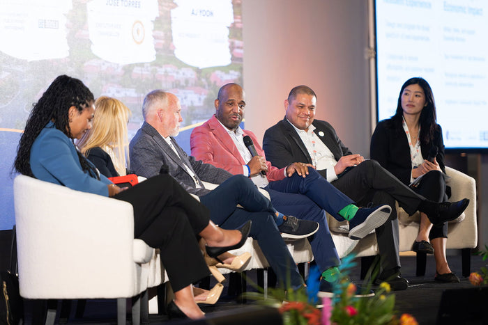 A panel discussion at the 2025 California Housing & Community Development Conference